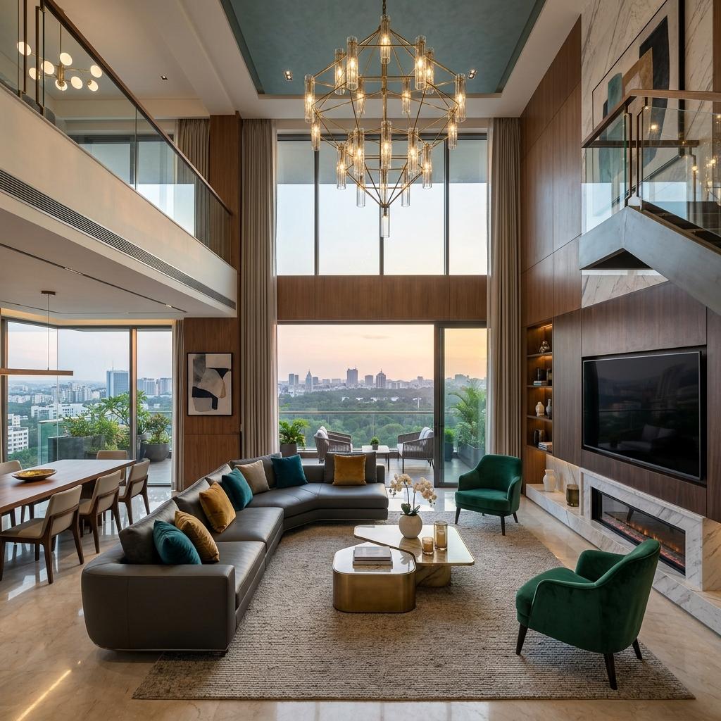 Modern 4 BHK Penthouse, Bangalore